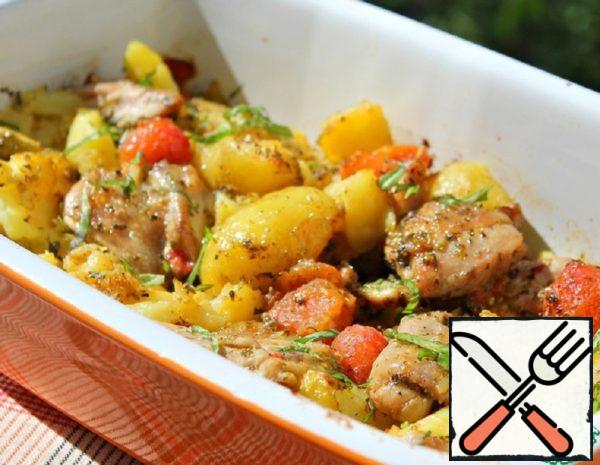 Chicken thighs with Potatoes Recipe