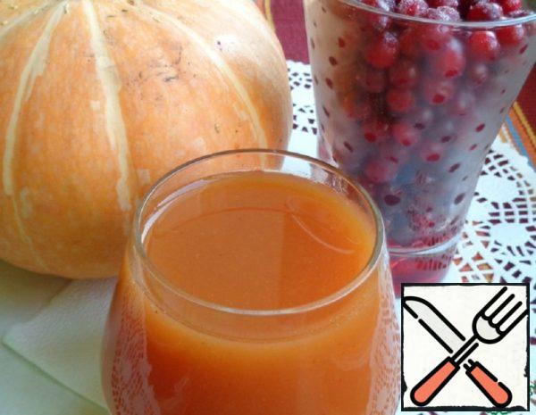 Pumpkin Drink with Cranberries Recipe