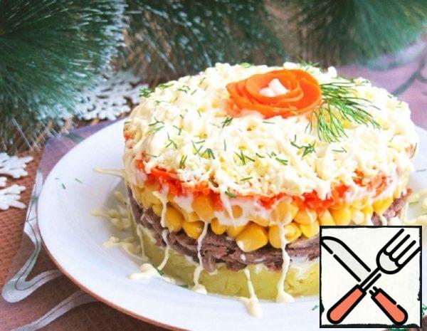 Salad with Beef and Corn Recipe