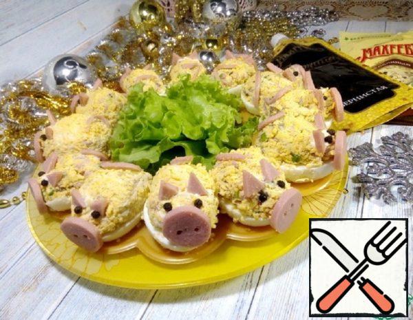 Stuffed Eggs "Pigs" Recipe