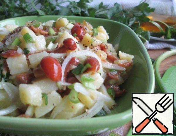 Salad of pickled Honey Agaric and Potatoes Recipe