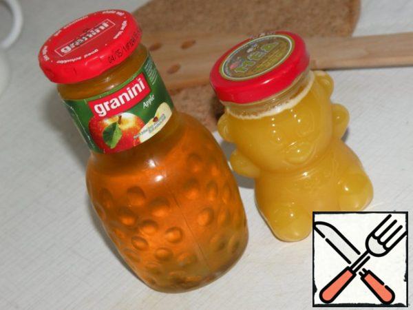 Add a teaspoon of honey (with a slide) and a tablespoon of Apple juice.