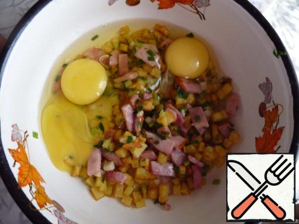 Add eggs to this mixture..
