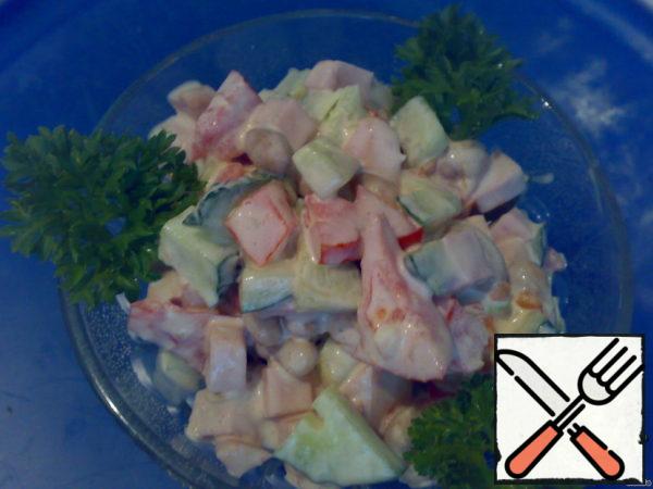 Beans Salad with Garlic Recipe