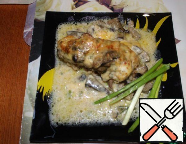 Gratin with Mushrooms in Light Sauce Recipe
