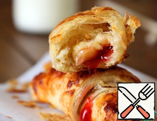 Croissants with Jam and Custard Recipe