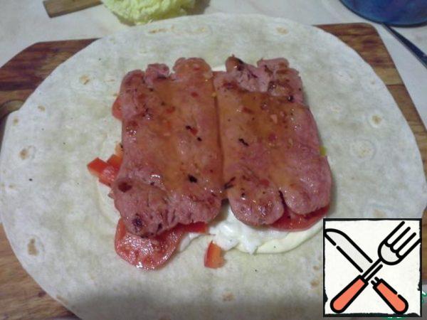 Brush with sauce.
