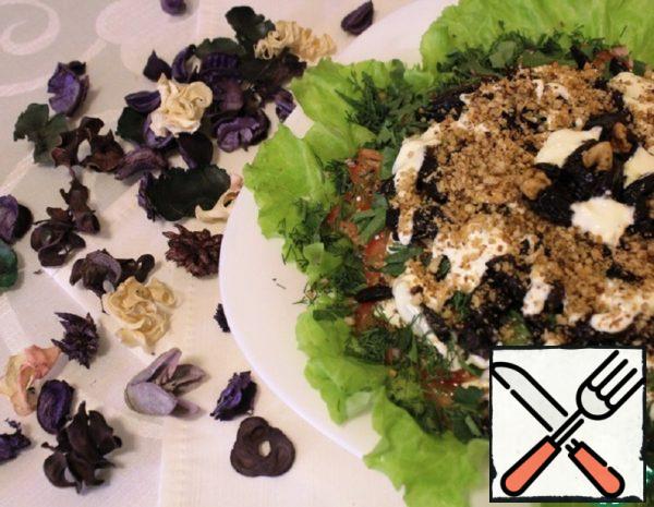 Salad with Ham and Prunes Recipe