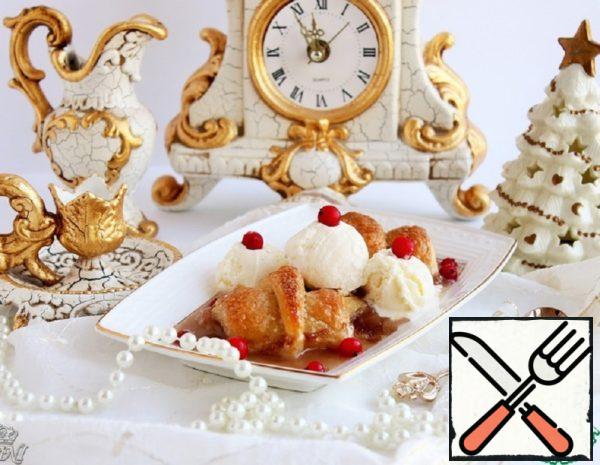Croissants with Apples in Caramel Sauce Recipe