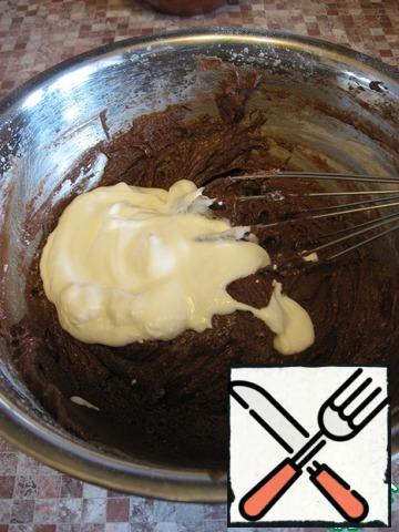Now add cocoa paste and mix.