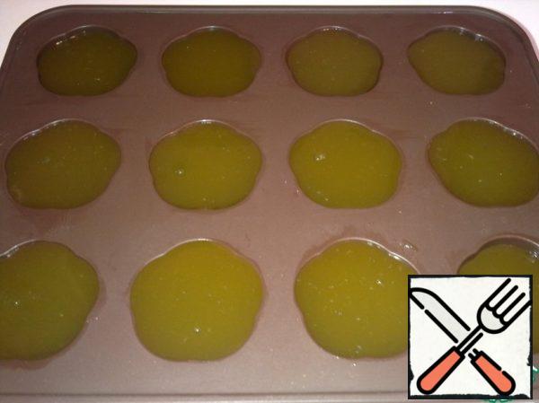 Pour the hot mixture into silicone molds.