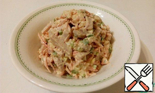 Salad with carrots in Korean Recipe