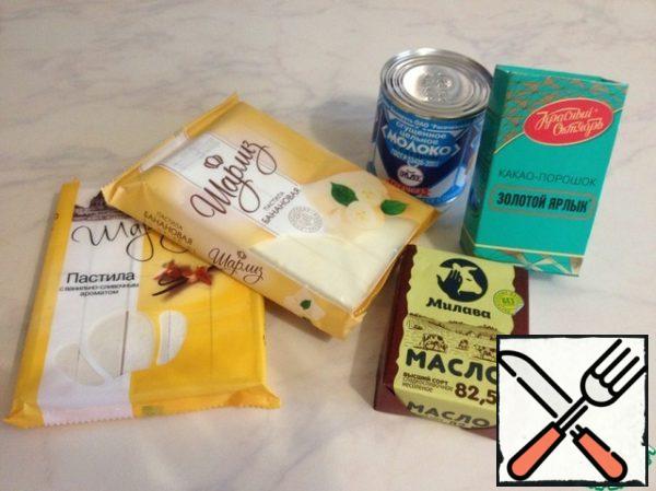 All ingredients for cooking - they must be at room temperature.
