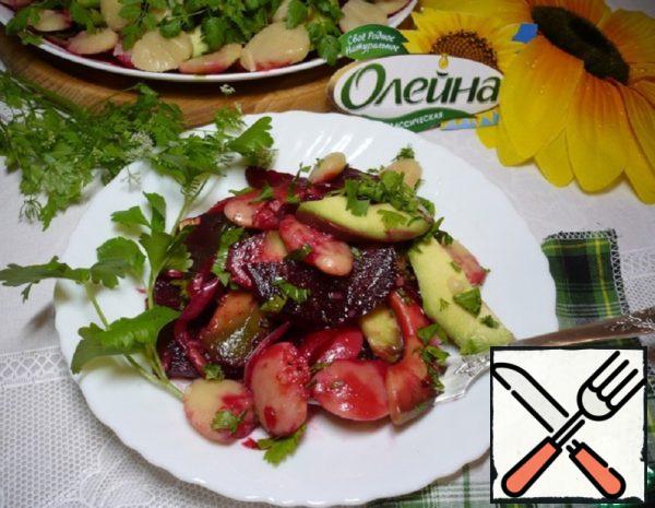 Salad with baked Beetroot and Avocado Recipe