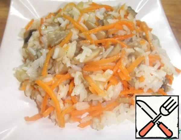 Rice Side Dish with Carrots in Korean Recipe