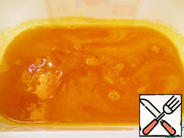 Pour the mixture into a silicone mold.
