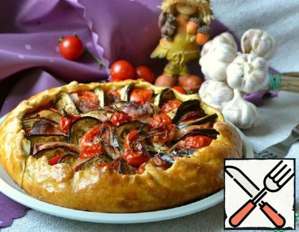 Galette with Eggplant, Tomato and Bacon Recipe