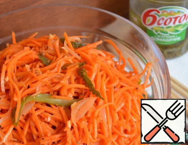 Korean Style Carrots with Pickles Recipe