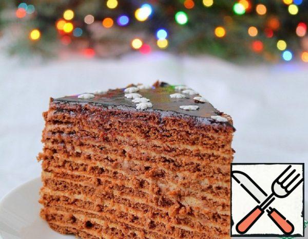 Honey Cake with Sour Cream Recipe