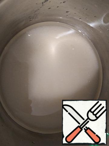 If you do not have glucose syrup, you can replace it with invert, which is easy to prepare at home. To do this, heat water with sugar in a thick-bottomed pan.