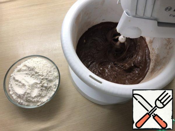 Add flour and stir.