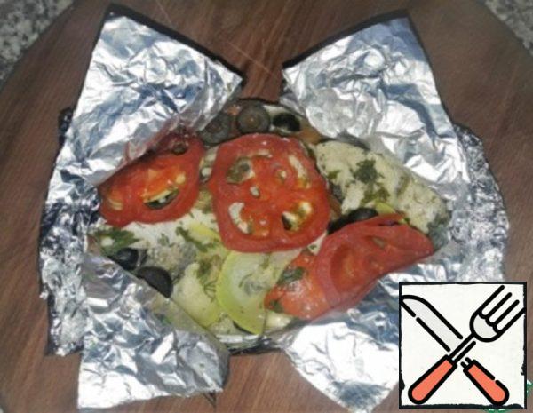 Pike Perch with Vegetables in Foil Recipe