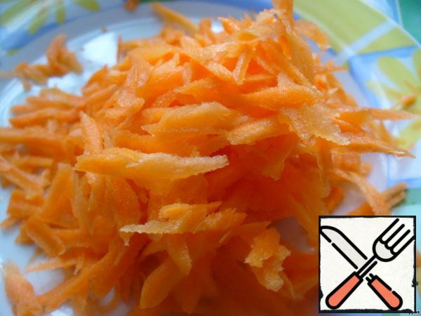 I grated the carrots.
