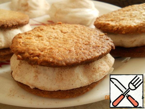 Cookies with Marshmallows "Snow Spinning" Recipe