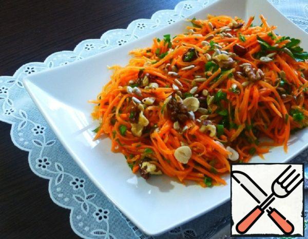 Carrot Salad with Nuts and Parsley Recipe