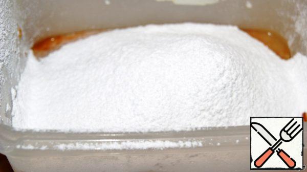 Sifted powdered sugar.