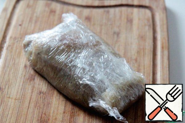 Fully coat meat with marinade, wrap in plastic wrap and send in the refrigerator or for 2 hours minimum, better 6-7.