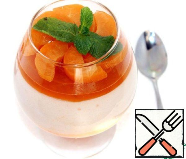 Apricot Dessert with Marshmallow Cream Recipe