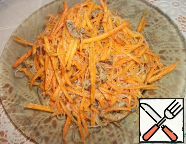 Korean Carrot with Funchoza Recipe