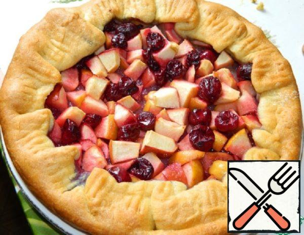 Galette with Apples and Cherries Recipe