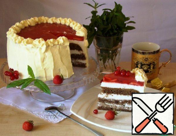 Cake with Marshmallow Cream Recipe