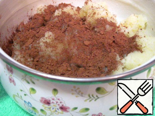 In the second part, add cocoa.
