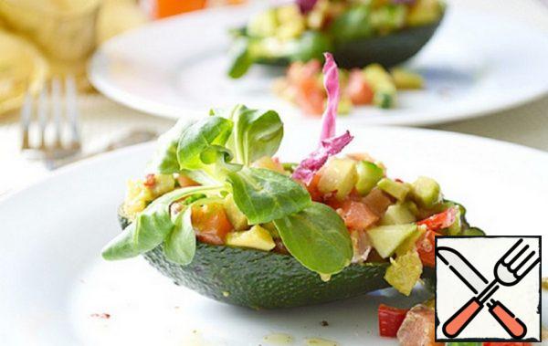 Salad with Avocado and Trout Recipe