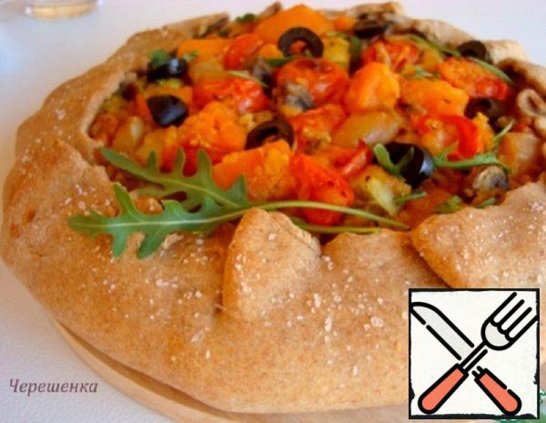 Buckwheat Galette with Lentils and Mushrooms Recipe