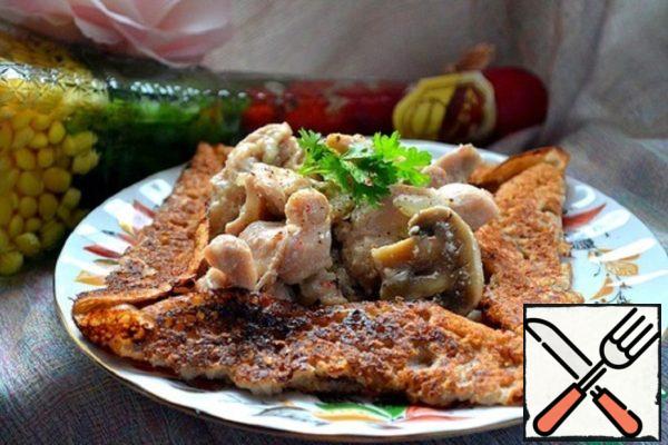 Breton Galette with Chicken and Mushrooms Recipe