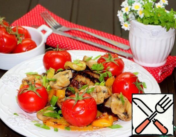 Salad "Grilled Vegetables-Mushrooms" Recipe