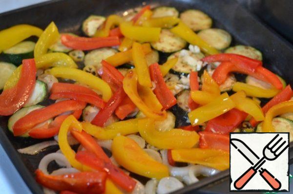 Return the peppers to the pan and grill for another 3 minutes.