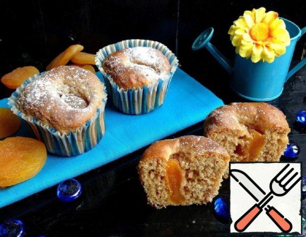 Muffins on Condensed Milk with Dried Apricots Recipe