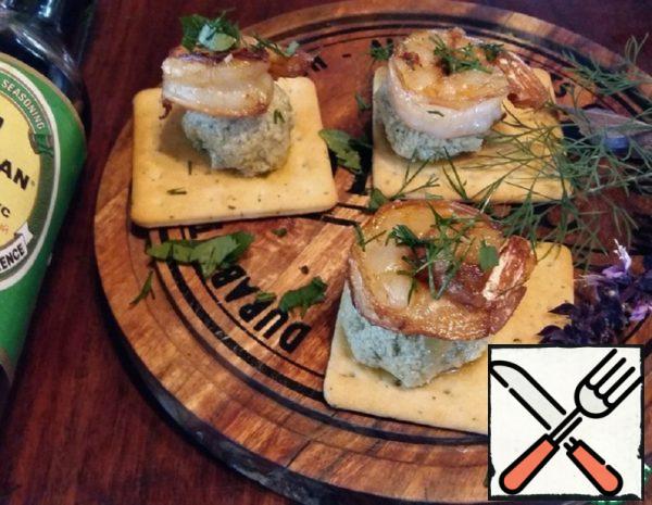 Snacks "Galettes with Shrimp" Recipe
