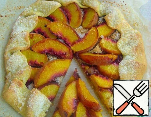 Corn Galette with Peaches Recipe