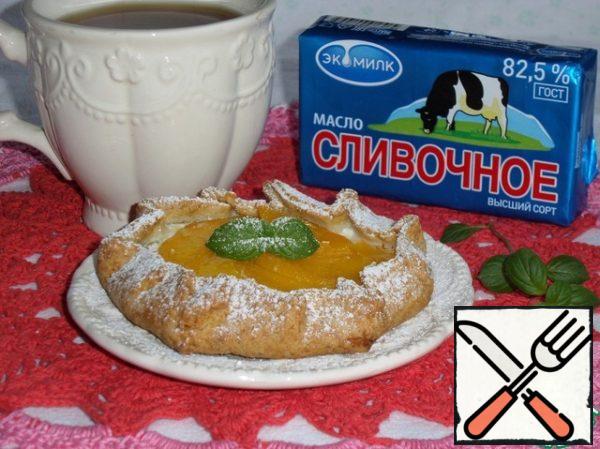 Serve for tea, sprinkled with powdered sugar and garnish with mint leaves.Bon appetit!!!)