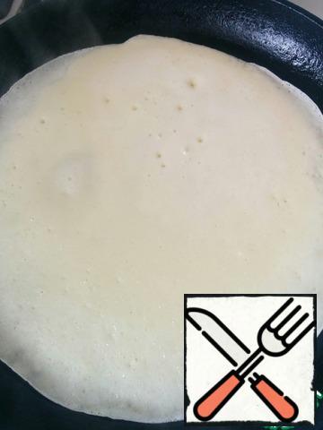 Bake in a hot pan without oil.