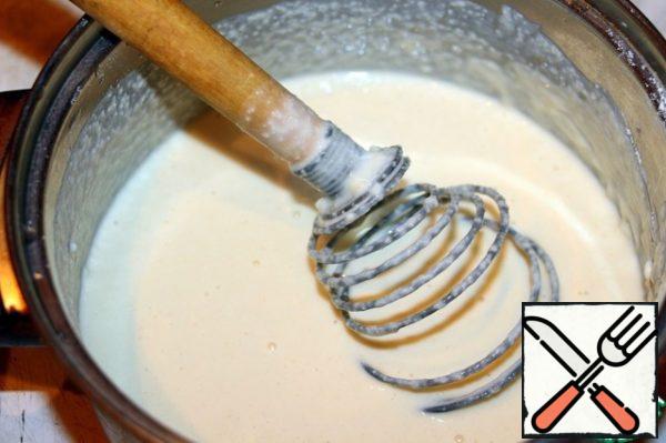 Mix everything with a whisk.