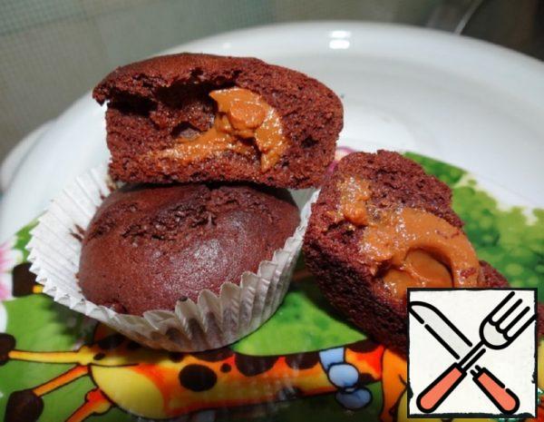 Chocolate Muffins with Boiled Condensed Milk Recipe