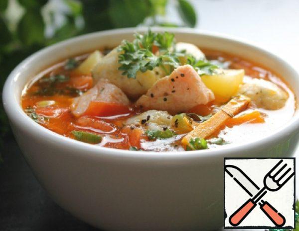 Fish Soup with Cheese Balls Recipe