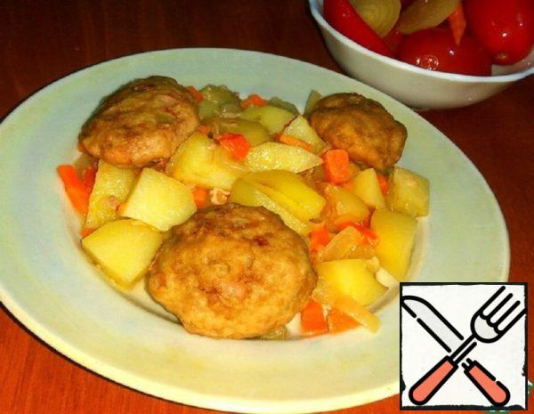 Cutlets with Vegetables in the Oven Recipe